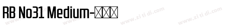 RB No31 Medium字体转换